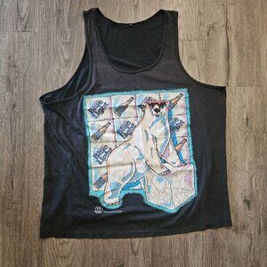 Vintage Labatt Blue Light Polar Bear Tank Top Black Graphic 1993 – Men’s